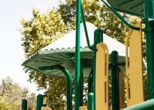 green and yellow playground equipment