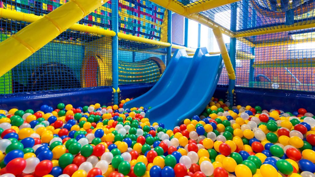 Indoor playground with ball pit