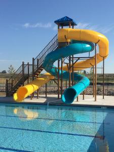 Outdoor Pool Waterslides